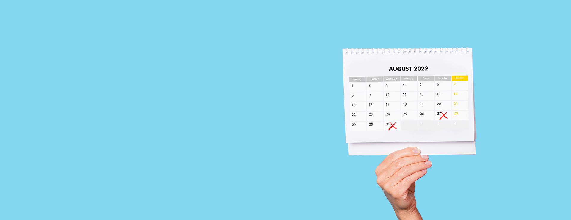 Zile libere pentru 27 și 31 august.